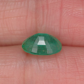 Esmeralda verde natural de 1,13 ct, corte óvalo, SI-I1