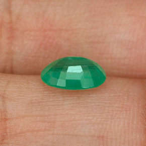 Esmeralda verde natural de 1,07 ct, corte óvalo, SI-I1