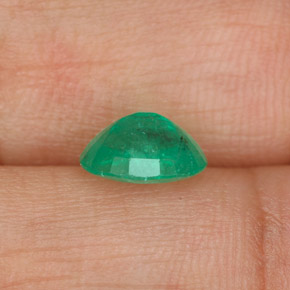 Esmeralda verde natural de 1,11 ct, corte óvalo, SI-I1