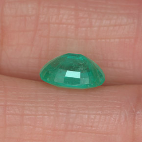 Esmeralda verde natural de 1,13 ct, corte óvalo, SI-I1