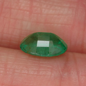 Esmeralda verde natural de 1,05 ct, corte óvalo, SI-I1
