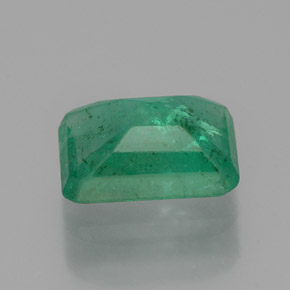 Esmeralda verde natural de 0,93 ct, corte esmeralda, SI-I1
