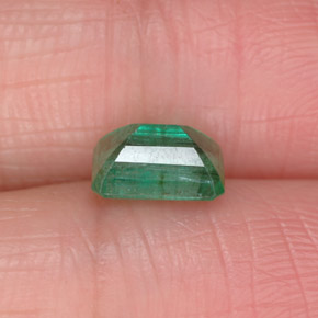 Esmeralda verde natural de 1,03 ct, corte esmeralda, I1