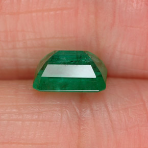 Esmeralda verde natural de 1,00 ct, corte esmeralda, SI-I1