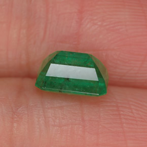 Esmeralda verde natural de 1,05 ct, corte esmeralda, SI-I1