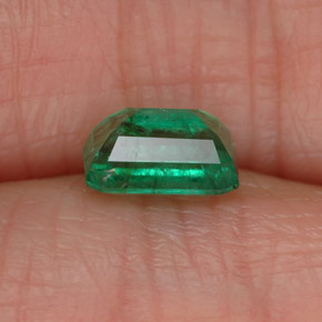 Esmeralda verde natural de 1,04 ct, corte esmeralda, SI-I1