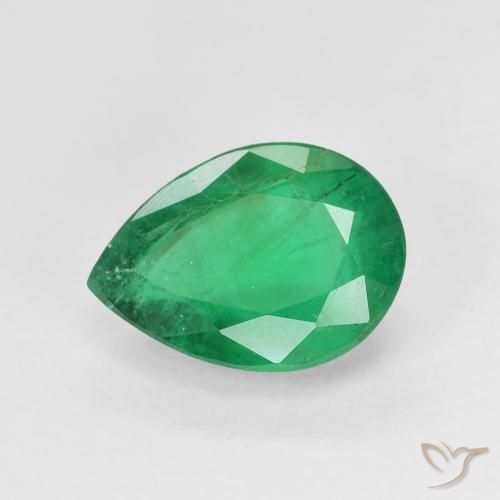 2.53ct Natural Verde medio Esmeralda, En forma de pera, SI-I1