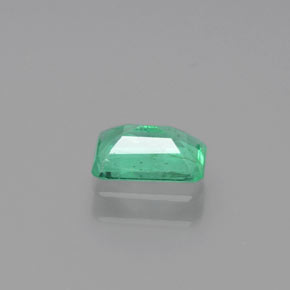 Esmeralda verde natural de 0,48 ct, corte esmeralda, SI-I1