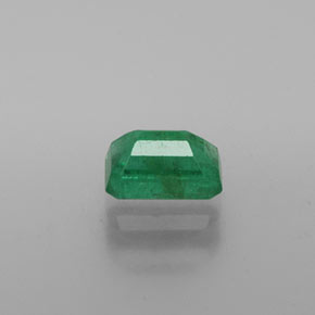Esmeralda verde natural de 0,72 ct, corte esmeralda, SI-I1