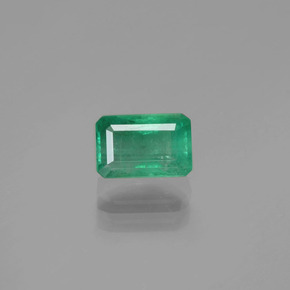 Esmeralda verde natural de 0,96 ct, corte esmeralda, SI-I1