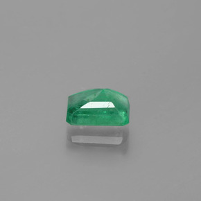 Esmeralda verde natural de 0,96 ct, corte esmeralda, SI-I1