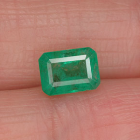 Esmeralda verde natural de 1,05 ct, corte esmeralda, I1