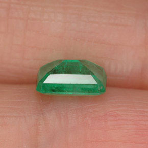 Esmeralda verde natural de 1,00 ct, corte esmeralda, SI-I1
