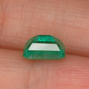 Esmeralda verde natural de 1,09 ct, corte esmeralda, SI-I1