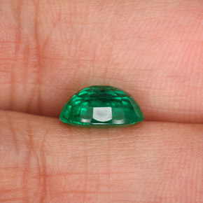 Esmeralda verde natural de 1,58 ct, corte óvalo, SI-I1