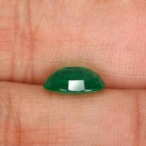 Esmeralda verde natural de 1,37 ct, corte óvalo, SI-I1