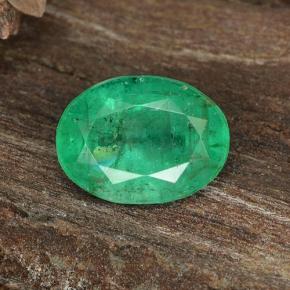 Esmeralda verde natural de 1,12 ct, corte óvalo, SI-I1