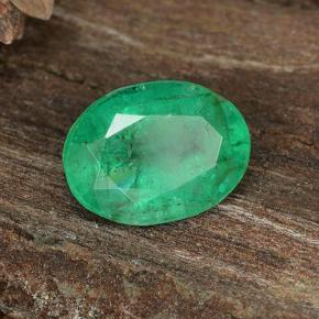 Esmeralda verde natural de 1,12 ct, corte óvalo, SI-I1