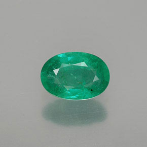 Esmeralda verde natural de 0,82 ct, corte óvalo, SI-I1