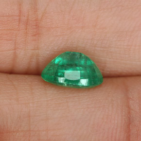 Esmeralda verde natural de 1,32 ct, corte óvalo, SI-I1