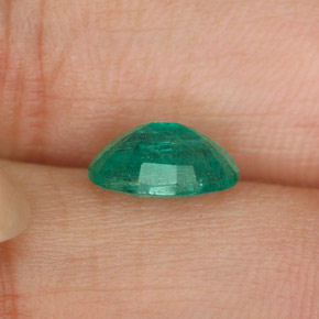 Esmeralda verde natural de 1,14 ct, corte óvalo, SI-I1