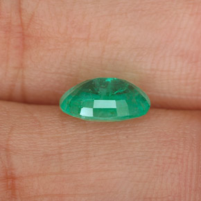 Esmeralda verde natural de 1,07 ct, corte óvalo, SI-I1
