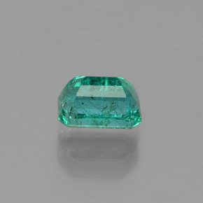 Esmeralda verde natural de 0,66 ct, corte esmeralda, SI-I1