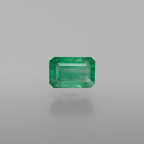 Esmeralda verde natural de 0,61 ct, corte esmeralda, SI-I1