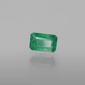 Esmeralda verde natural de 0,61 ct, corte esmeralda, SI-I1