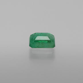 Esmeralda verde natural de 0,61 ct, corte esmeralda, SI-I1