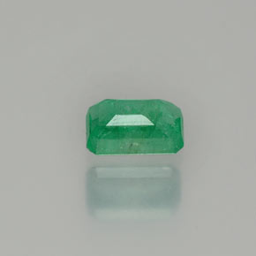 Esmeralda verde natural de 0,57 ct, corte esmeralda, SI-I1