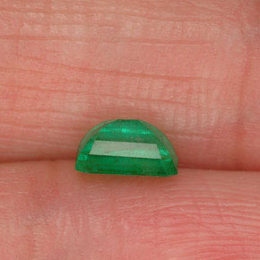 Esmeralda verde natural de 0,53 ct, corte esmeralda, SI-I1