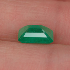 Esmeralda verde natural de 1,13 ct, corte esmeralda, VS-SI