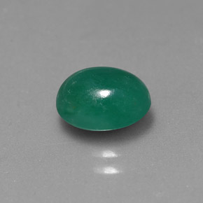 Esmeralda verde natural de 1,70 ct, corte óvalo, translúcido