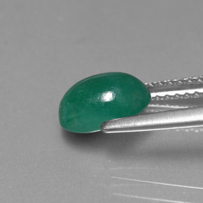 Esmeralda verde natural de 1,70 ct, corte óvalo, translúcido