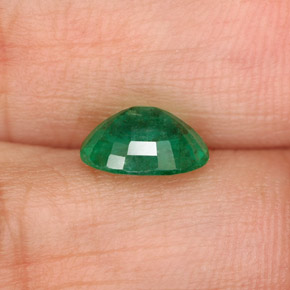 Esmeralda verde natural de 1,09 ct, corte óvalo, I1