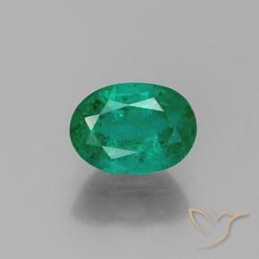 1.62ct Natural Verde eléctrico Esmeralda, Ovalada, SI-I1