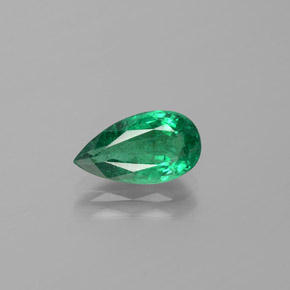 Esmeralda Verde natural de 1.92 ct, En forma de pera, VS-SI