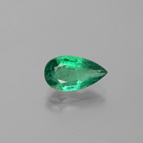 Esmeralda Verde natural de 1.92 ct, En forma de pera, VS-SI