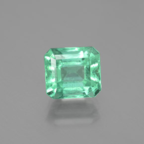 Esmeralda verde natural de 2,32 ct, corte esmeralda, VS-SI
