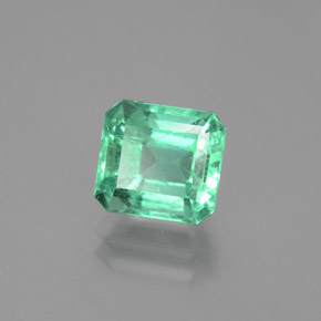 Esmeralda verde natural de 2,32 ct, corte esmeralda, VS-SI