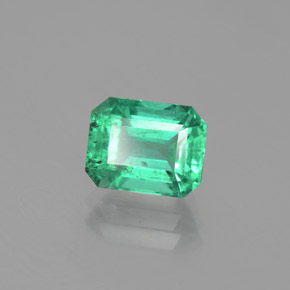 Esmeralda verde natural de 2,04 ct, corte esmeralda, SI
