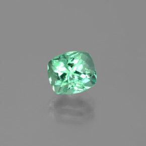 Esmeralda verde natural de 1,82 ct, corte cojín, VS-SI
