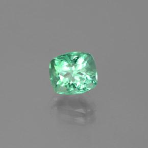 Esmeralda verde natural de 1,82 ct, corte cojín, VS-SI
