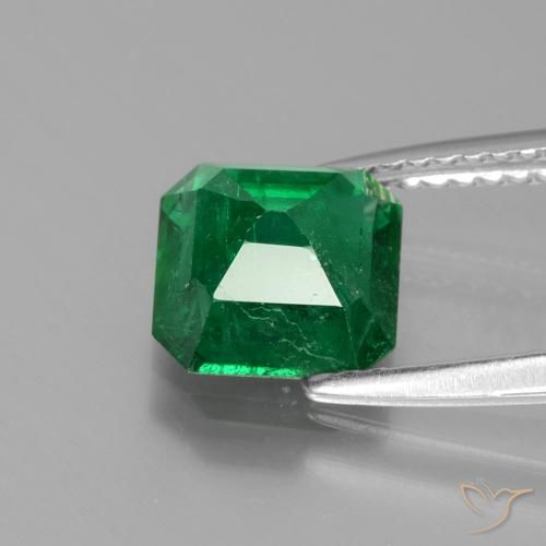 Esmeralda Verde bosque natural de 1.65 ct, Corte Octágono / Esmeralda, SI