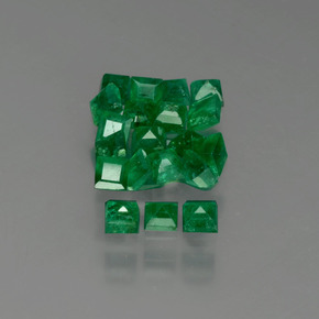Gemas de Esmeralda Verde natural de  ct, Cuadrado, SI