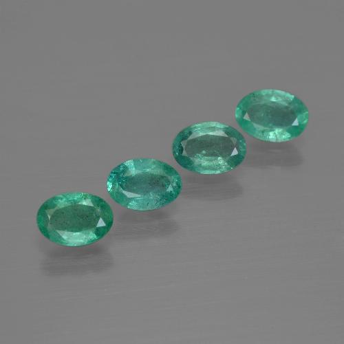 Gemas de esmeralda verde natural de 1,62 ct, corte óvalo, SI
