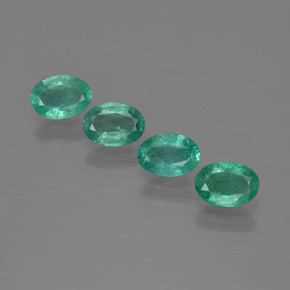Gemas de esmeralda verde natural de 1,62 ct, corte óvalo, SI