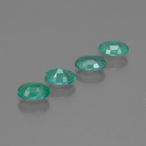Gemas de esmeralda verde natural de 1,62 ct, corte óvalo, SI