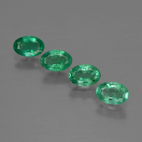 Gemas de esmeralda verde natural de 1,85 ct, corte óvalo, SI